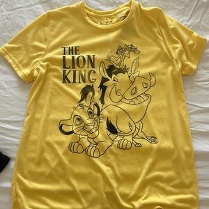 Disney Yellow The Lion King Short Sleeve Tee